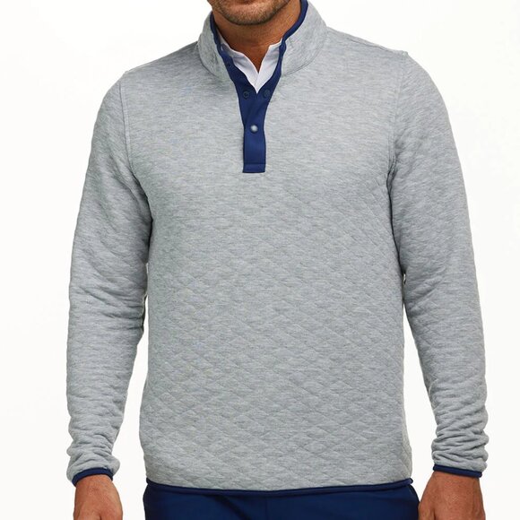 Holdeness and Bourne Sullivan Nantucket Quilted Men's Sweater - Picture 1 of 13